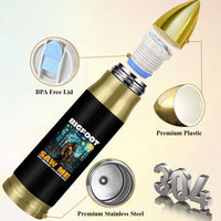 Funny Bigfoot Gifts Bullet Tumbler Retro Sasquatch Starry Night Van Gogh Sky Painting