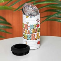 Teachers 4 in 1 Can Cooler Tumbler In My Teacher Era Preschool Kindergarten Teaching Life - Wonder Print Shop