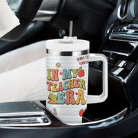 Teachers Tumbler With Handle In My Teacher Era Preschool Kindergarten Teaching Life - Wonder Print Shop