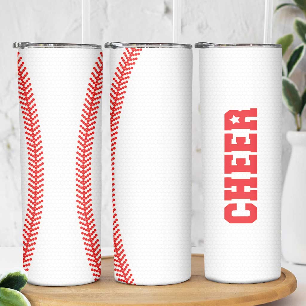 Baseball Skinny Tumbler Sports Gameday Baseball Gifts Sports Lovers Fan Players Coach - Wonder Print Shop