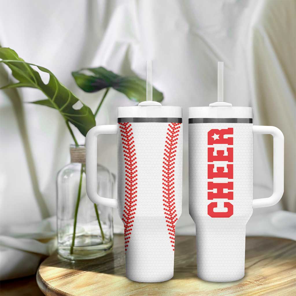 Baseball Tumbler With Handle Sports Gameday Baseball Gifts Sports Lovers Fan Players Coach - Wonder Print Shop