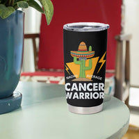Funny Cancer Fighter Tumbler Cup Inspirational Quote Chemo Patient Gift Nacho Average Cancer Warrior