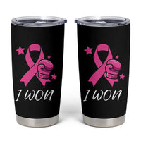 Breast Cancer Awareness Tumbler Cup Pink Ribbon Support The Fighters - Wonder Print Shop