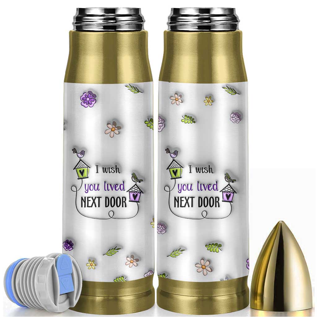 I Wish We Lived Closer Bullet Tumbler Long Distance Relationship Friendship Gifts For Sister Best Friend Bestie