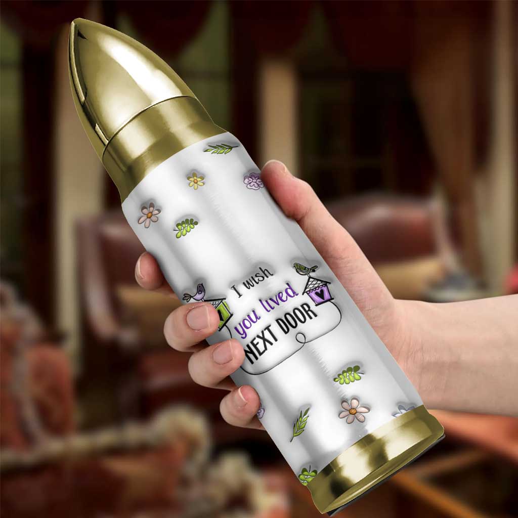 I Wish We Lived Closer Bullet Tumbler Long Distance Relationship Friendship Gifts For Sister Best Friend Bestie