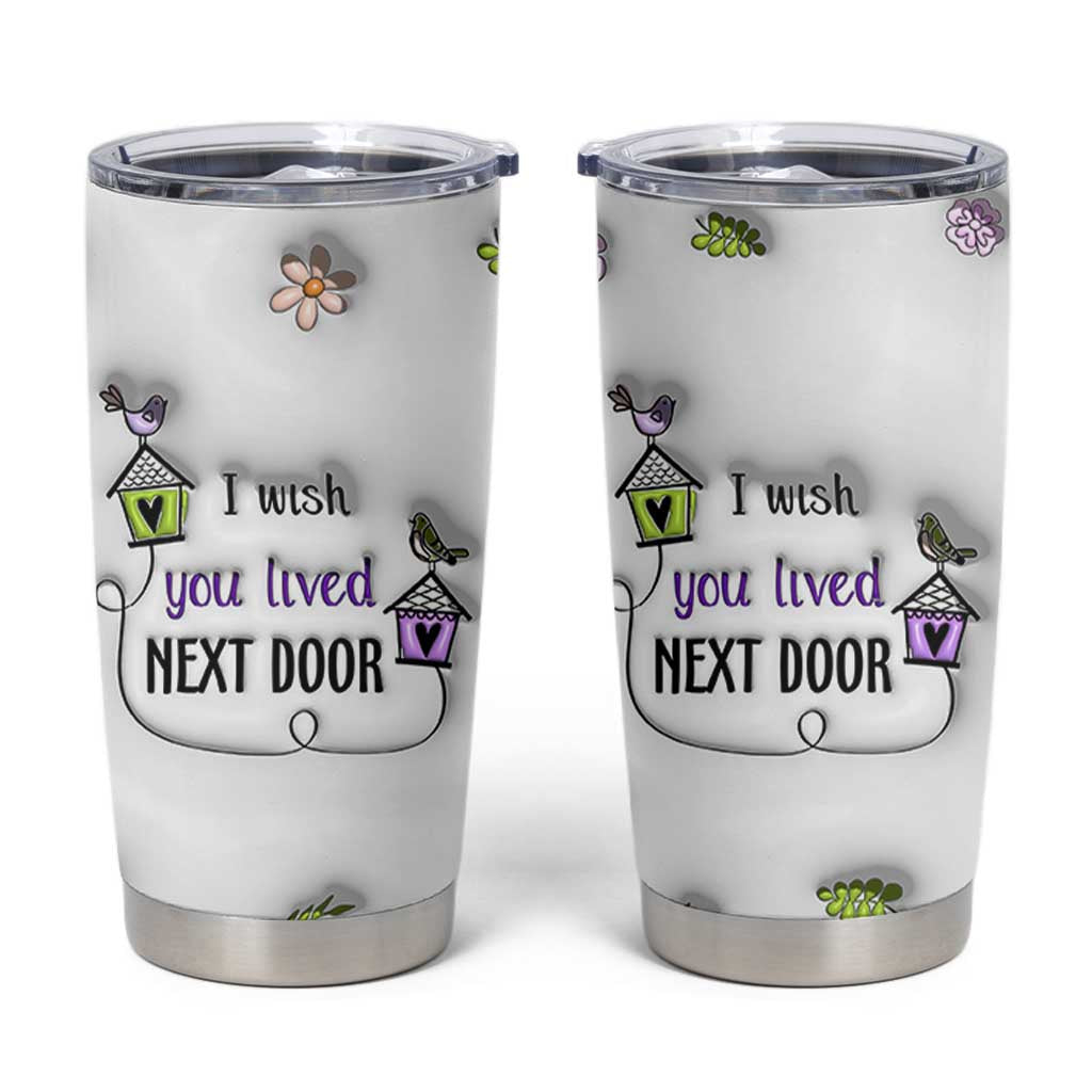 I Wish We Lived Closer Tumbler Cup Long Distance Relationship Friendship Gifts For Sister Best Friend Bestie