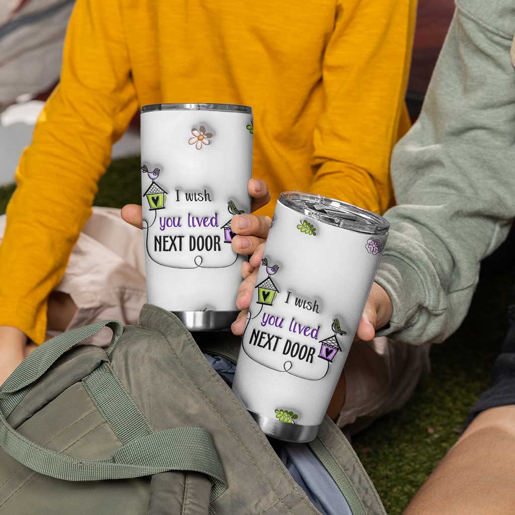 I Wish We Lived Closer Tumbler Cup Long Distance Relationship Friendship Gifts For Sister Best Friend Bestie