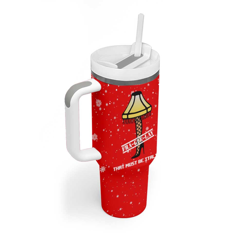 Funny Christmas Tumbler With Handle Gifts for Women Men Coworkers Frageelay - Wonder Print Shop
