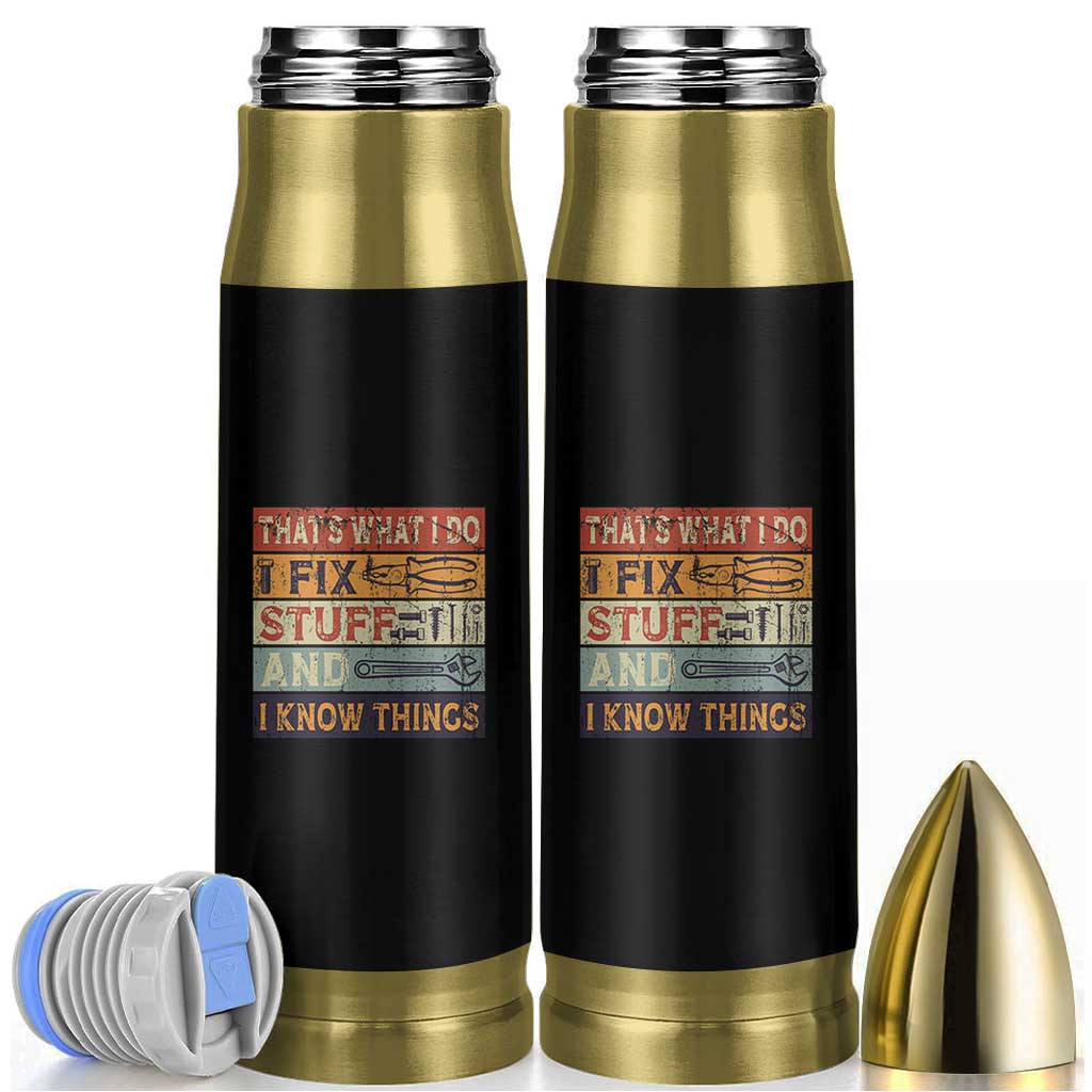 Funny Dad Bullet Tumbler Grandpa Mechanic Handyman Step Dad Fathers Day Gift Retro