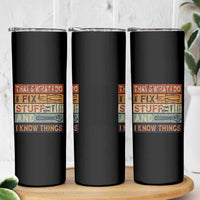 Funny Dad Skinny Tumbler Grandpa Mechanic Handyman Step Dad Fathers Day Gift Retro