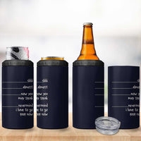 Funny Gag Gifts 4 in 1 Can Cooler Tumbler Shh Almost Now You May Speak Nevermind I Have To Go Poop Now