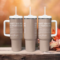Boss Gifts Tumbler With Handle Shit Show Supervisor for Boss Team Manger Director Thank You - Wonder Print Shop