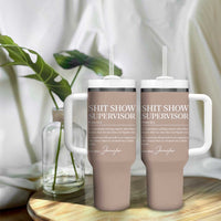 Boss Gifts Tumbler With Handle Shit Show Supervisor for Boss Team Manger Director Thank You - Wonder Print Shop