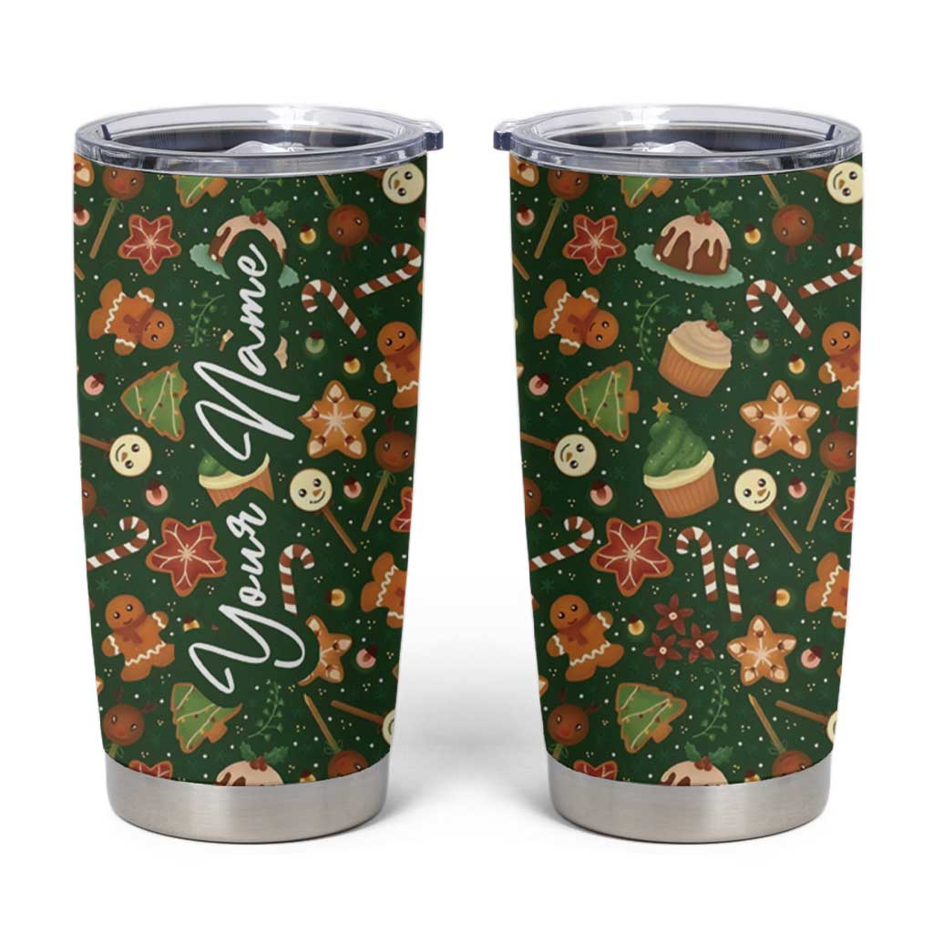 Personalized Christmas Tumbler Cup Custom Name Car Cup Holder Xmas Gifts - Wonder Print Shop
