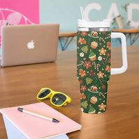 Personalized Christmas Tumbler With Handle Custom Name Car Cup Holder Xmas Gifts - Wonder Print Shop