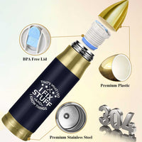 Funny Dad Bullet Tumbler That's What I Do I Fix Stuff And I Know Things Navy