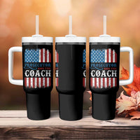 Harris Walz Tumbler With Handle Prosecutor And The Coach 2024 Vintage American Flag - Wonder Print Shop