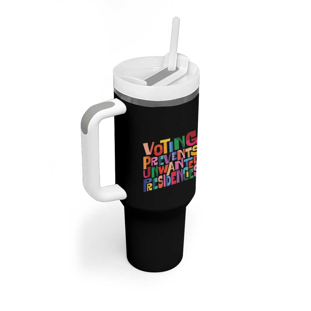 US Election Political 2024 Tumbler With Handle Voting Prevents Unwanted Presidencies - Wonder Print Shop