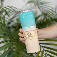 To My Best Aunt Skinny Tumbler Beach Mother's Day Gift For Auntie