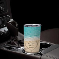 To My Best Aunt Tumbler Cup Beach Mother's Day Gift For Auntie