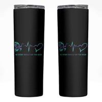 Suicide Prevention Awareness Skinny Tumbler No Story Should End Too Soon Butterfly Heartbeat - Wonder Print Shop