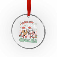 Teacher Christmas Crystal Glass Ornament I Teach The Smartest Cookies Retro Groovy Xmas Tree Cookies TS02
