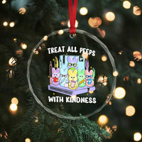 Teachers Easter Crystal Glass Ornament Treat All Peeps With Kindness - Wonder Print Shop