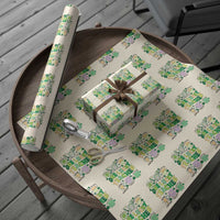 Teachers St Patrick's Day Wrapping Paper Roll One Lucky Teacher Retro Groovy - Wonder Print Shop