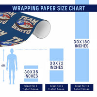 Team Benito Puerto Rico Football Pride Wrapping Paper Roll Number 94 Vintage Game Day Music Artist Fan