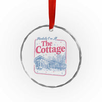 Team Hollanov Fan Crystal Glass Ornament Mentally Im At The Cottage LGBT Romance Hockey