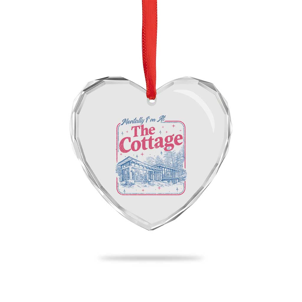 Team Hollanov Fan Heart Crystal Glass Ornament Mentally Im At The Cottage LGBT Romance Hockey