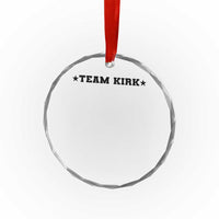 Team Kirk Crystal Glass Ornament Last Name Funny Surname Team Kirk Family Reunion - Wonder Print Shop