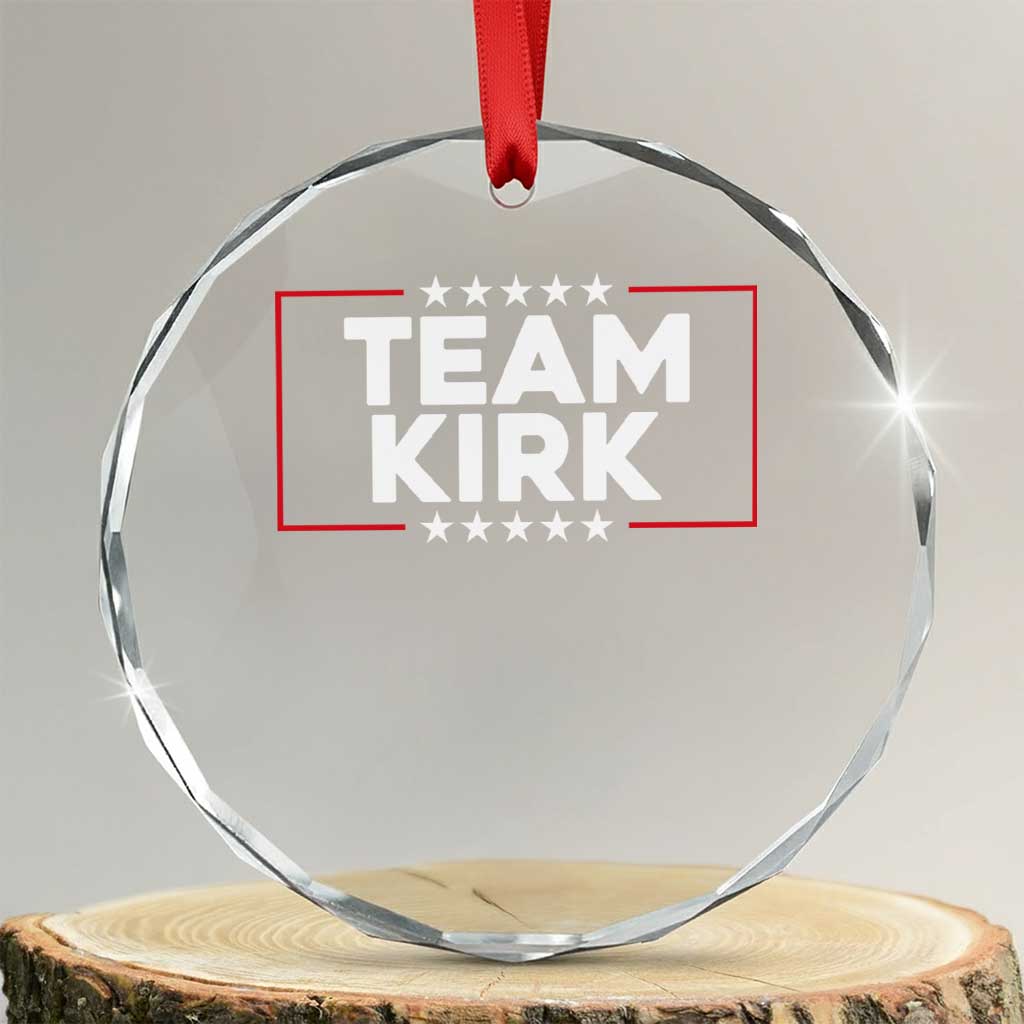 Team Kirk Crystal Glass Ornament Last Name Kirk Family Name Matching Member Surname TS10