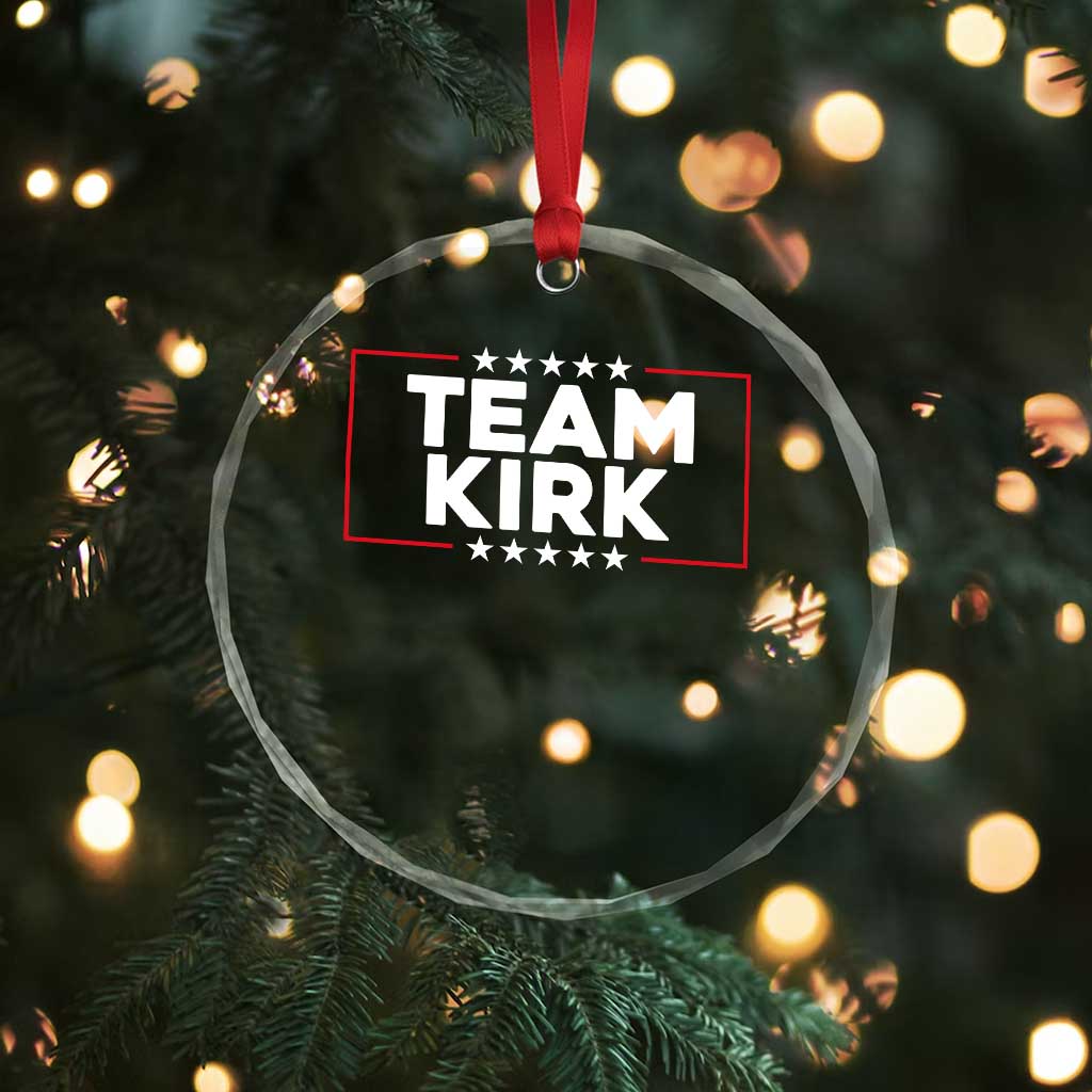 Team Kirk Crystal Glass Ornament Last Name Kirk Family Name Matching Member Surname TS10