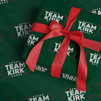 Team Kirk Wrapping Paper Roll Last Name Kirk Family Name Matching Member Surname - Wonder Print Shop