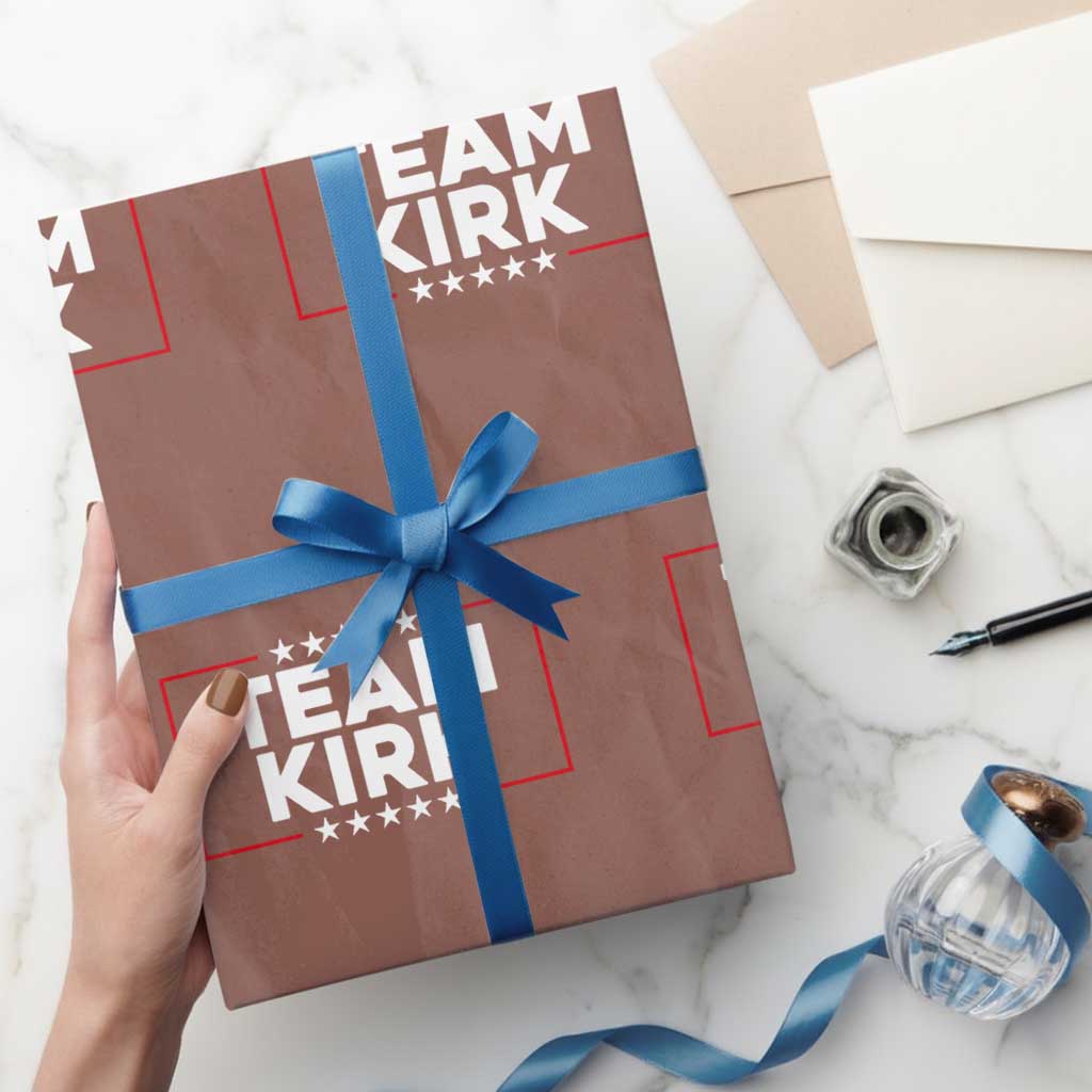 Team Kirk Wrapping Paper Roll Last Name Kirk Family Name Matching Member Surname - Wonder Print Shop