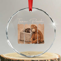 Team Punch Crystal Glass Ornament Baby Monkey And Plush Toy Viral