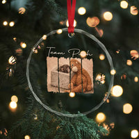 Team Punch Crystal Glass Ornament Baby Monkey And Plush Toy Viral