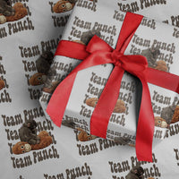 Team Punch Monkey Wrapping Paper Roll Baby Monkey And Plush Toy Viral