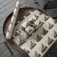 Team Punch Monkey Wrapping Paper Roll Viral Trend Baby Monkey Meme