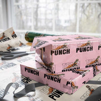 Team Punch Monkey Wrapping Paper Roll Viral Trend Baby Monkey Meme