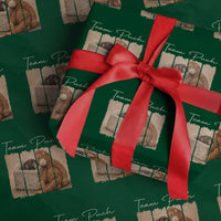 Team Punch Wrapping Paper Roll Baby Monkey And Plush Toy Viral