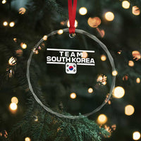 Team South Korea Korean Flag Crystal Glass Ornament