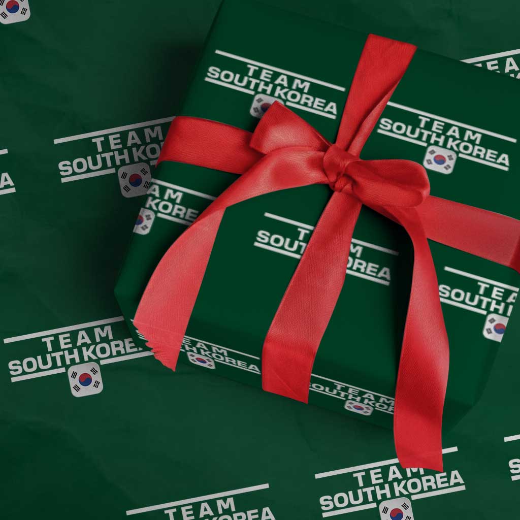 Team South Korea Korean Flag Wrapping Paper Roll