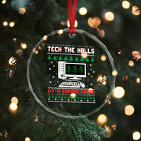 Tech Support Christmas Crystal Glass Ornament Tech The Halls With Cooking Cheer - Wonder Print Shop