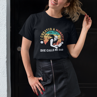 Pickleball Dad T Shirt For Women I Created A Monster She Call Me Dad Pickleball Lover For Father's Day Gifts, Pickleball - Wonder Print Shop