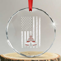Teepee Pocket Native American Crystal Glass Ornament American Flag Native Feather Pride Month Indigenous