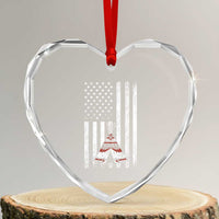 Teepee Pocket Native American Heart Crystal Glass Ornament American Flag Native Feather Pride Month Indigenous