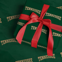 Tennessee Fan Wrapping Paper Roll Orange Retro Checkered Varsity TN State