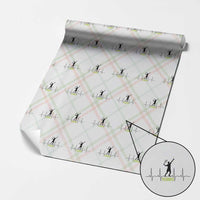 Tennis Lover Heartbeat Wrapping Paper Roll Sports Player Gift - Wonder Print Shop